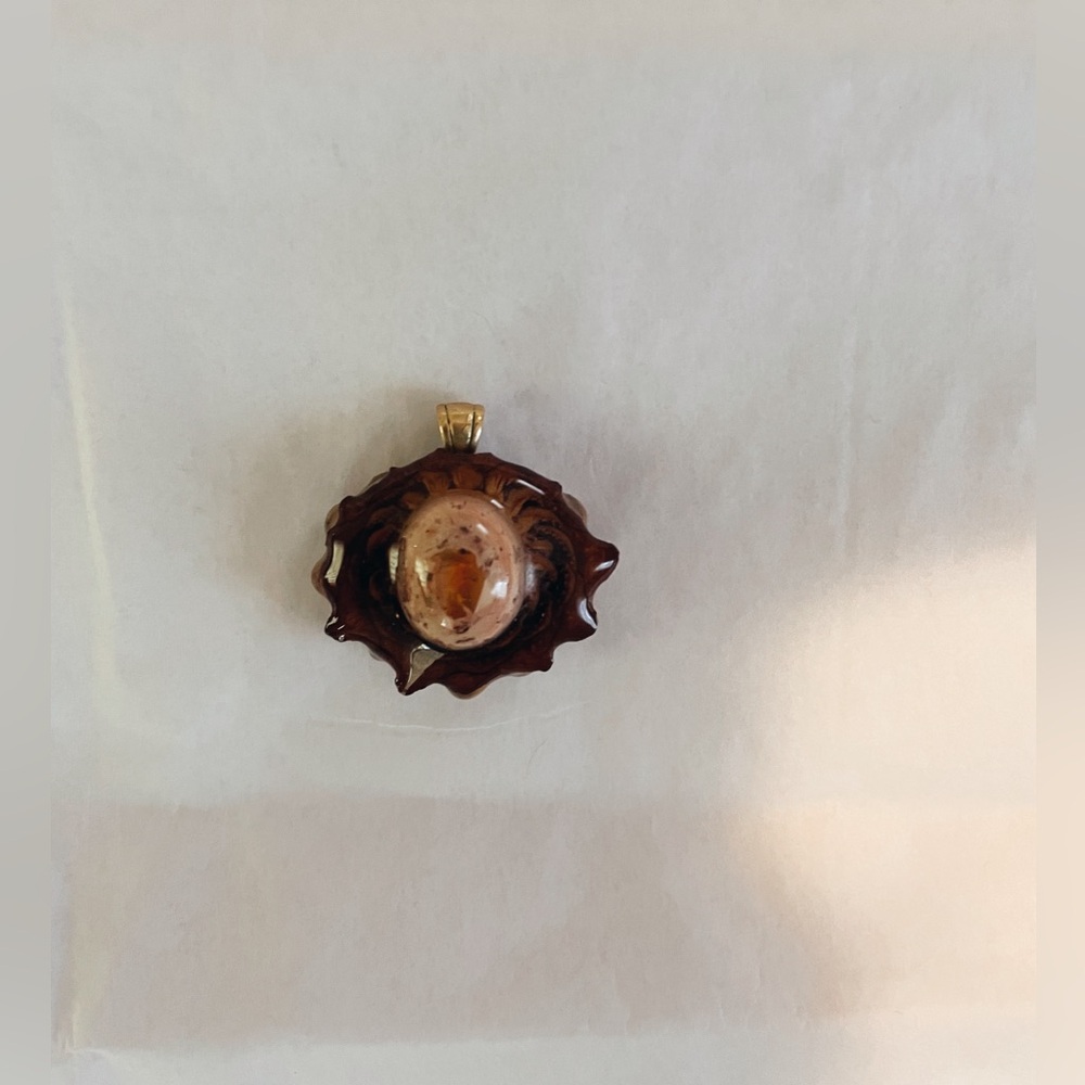 Third Eye Pinecone - Fire Opal